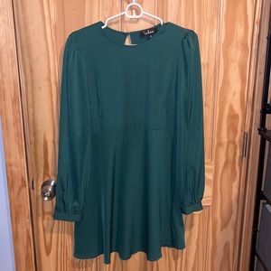 NWT green long sleeve dress